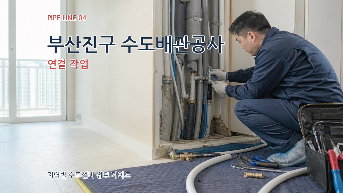 부산진구 수도배관공사 연결 작업