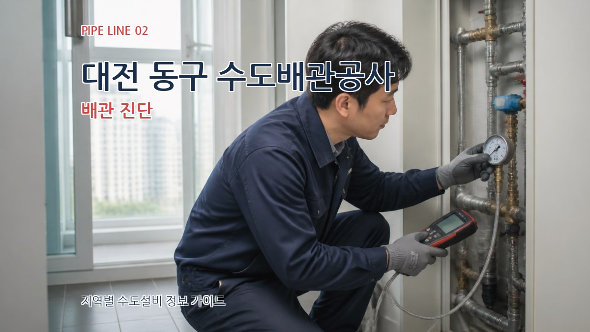 대전 동구 수도배관공사 배관 진단