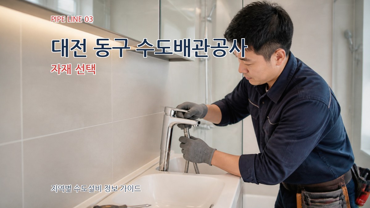 대전 동구 수도배관공사 자재 선택