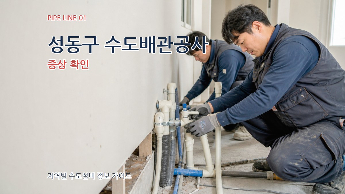 성동구 수도배관공사