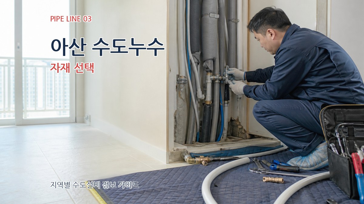 아산 수도누수 자재 선택