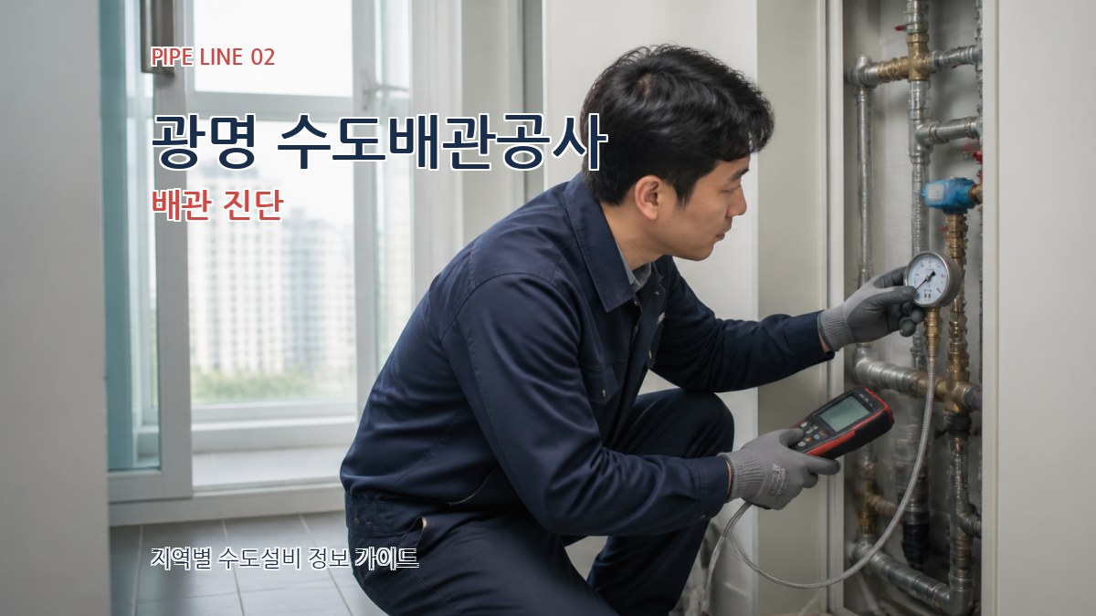 광명 수도배관공사 배관 진단