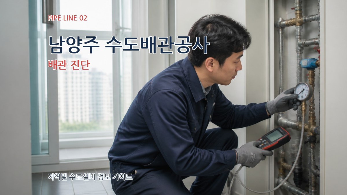 남양주 수도배관공사 배관 진단