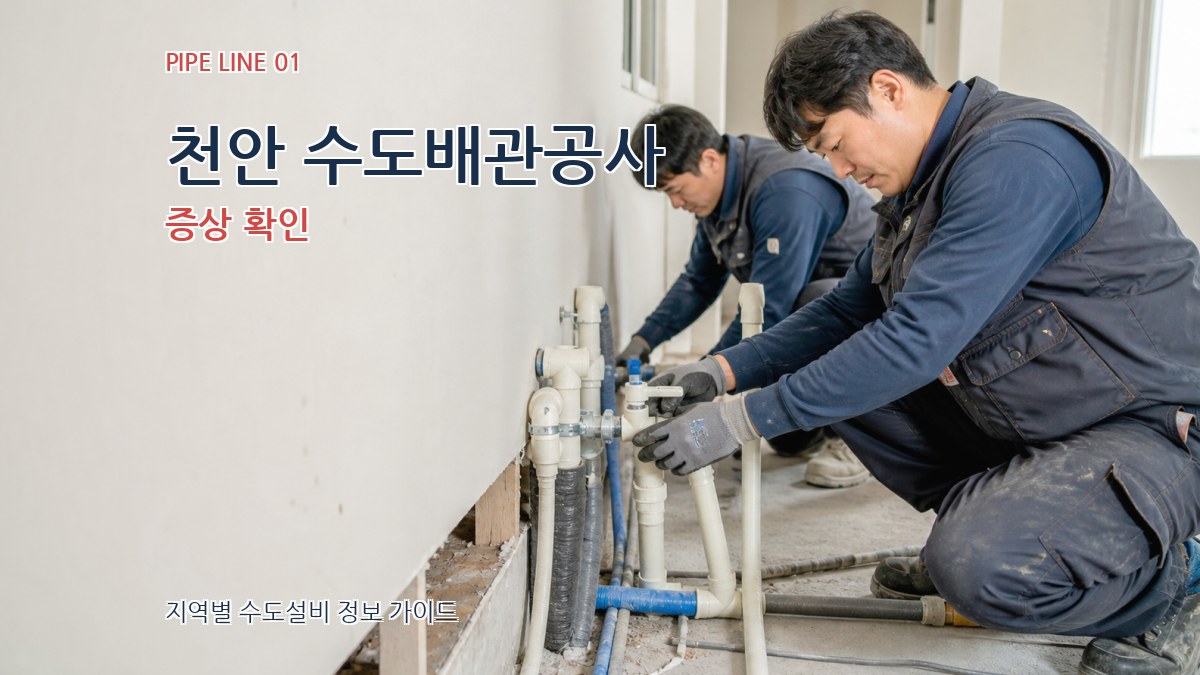 천안 수도배관공사