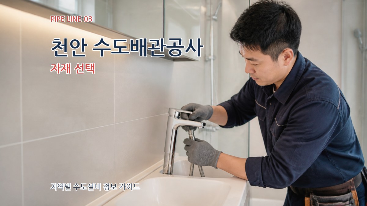 천안 수도배관공사 자재 선택