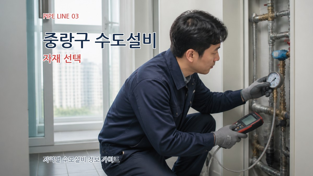 중랑구 수도설비 자재 선택
