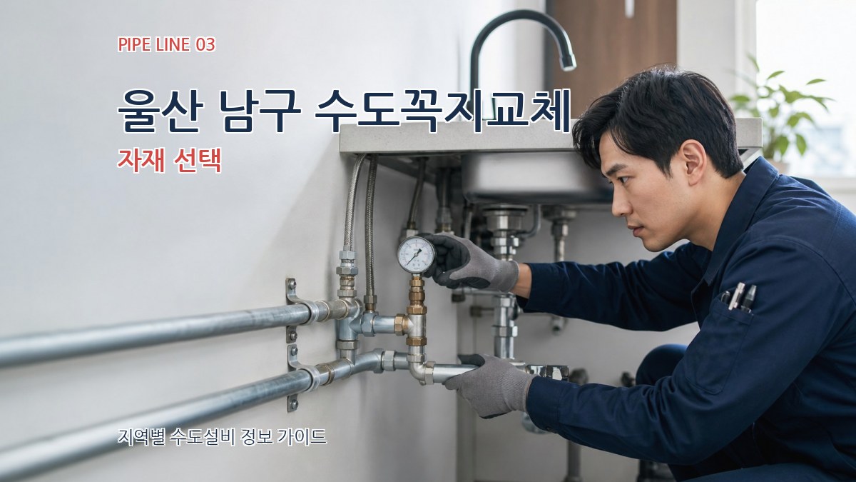 울산 남구 수도꼭지교체 자재 선택