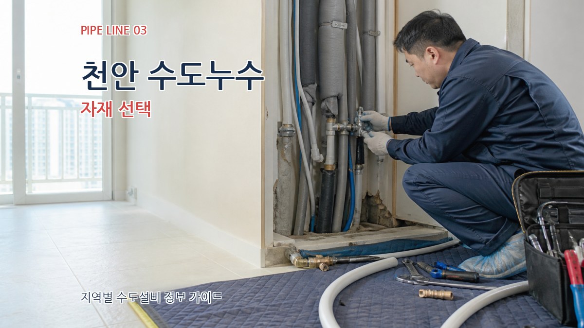천안 수도누수 자재 선택