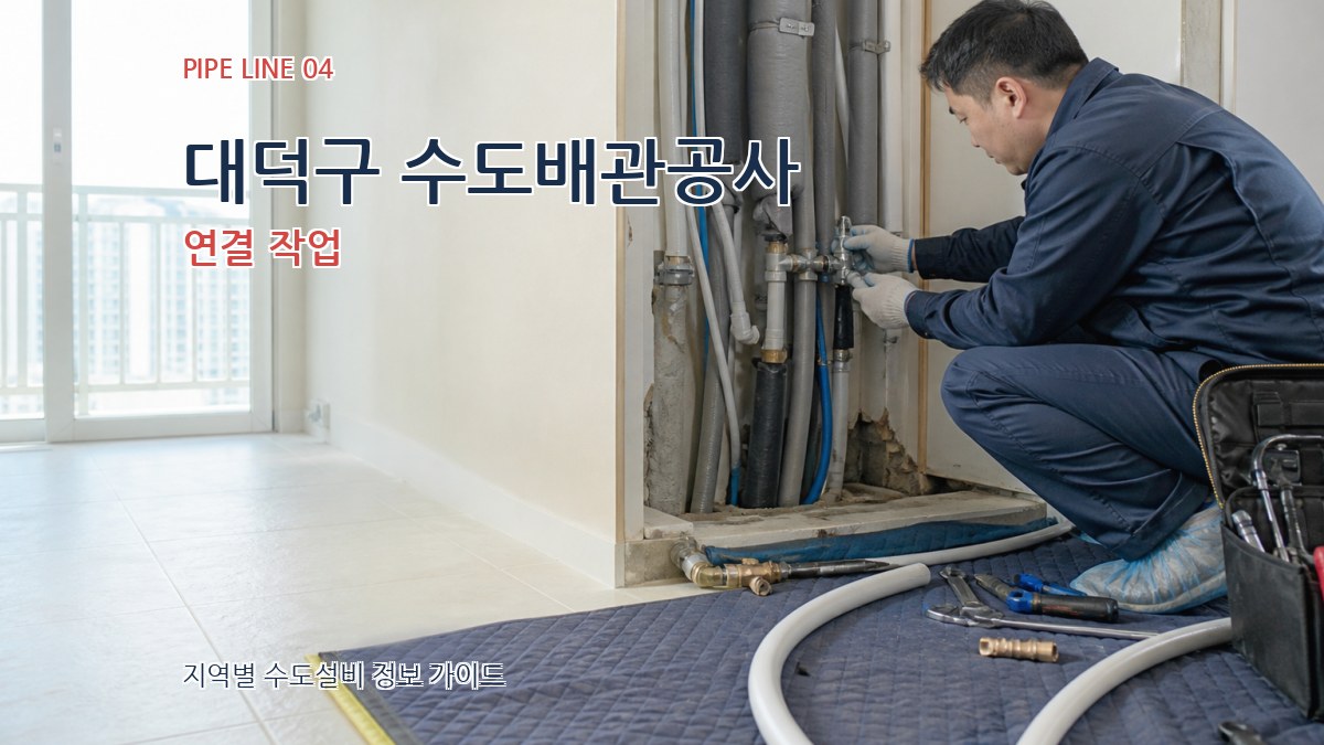 대덕구 수도배관공사 연결 작업