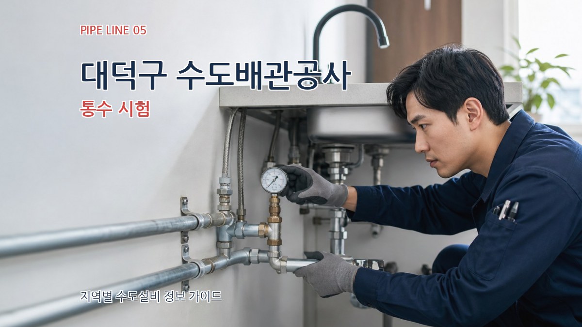 대덕구 수도배관공사 통수 시험