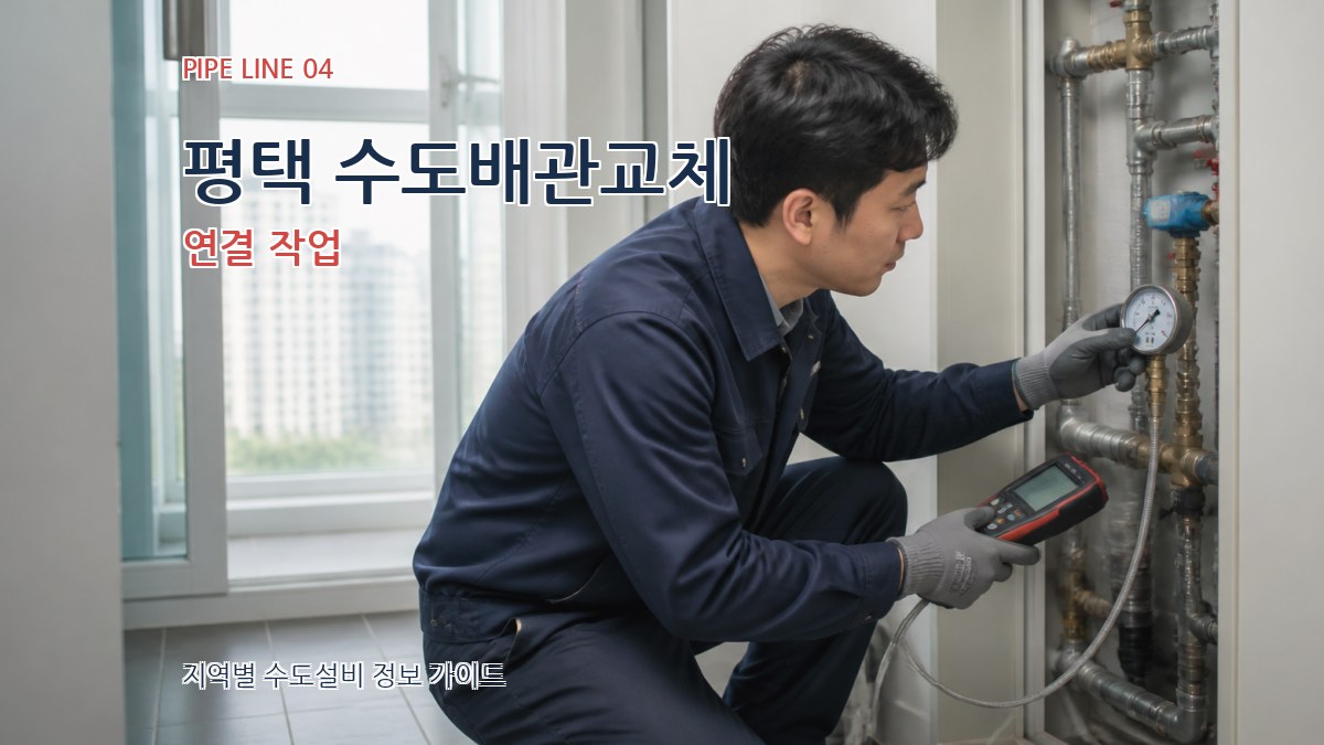 평택 수도배관교체 연결 작업