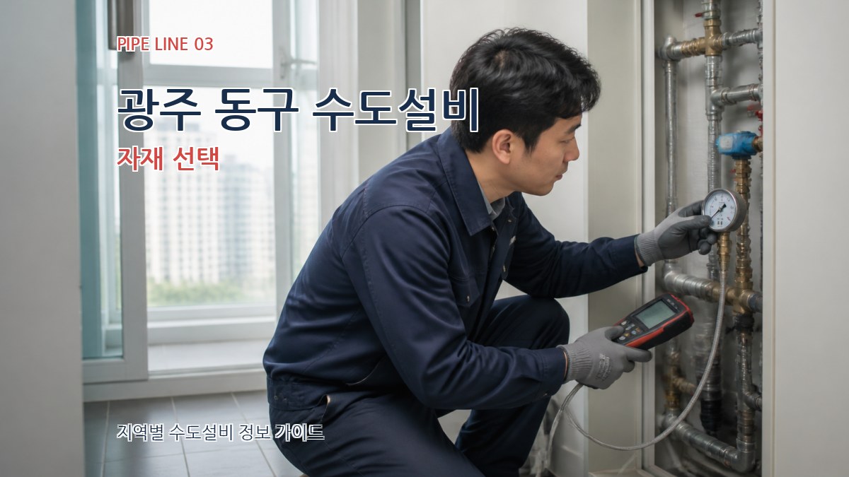 광주 동구 수도설비 자재 선택