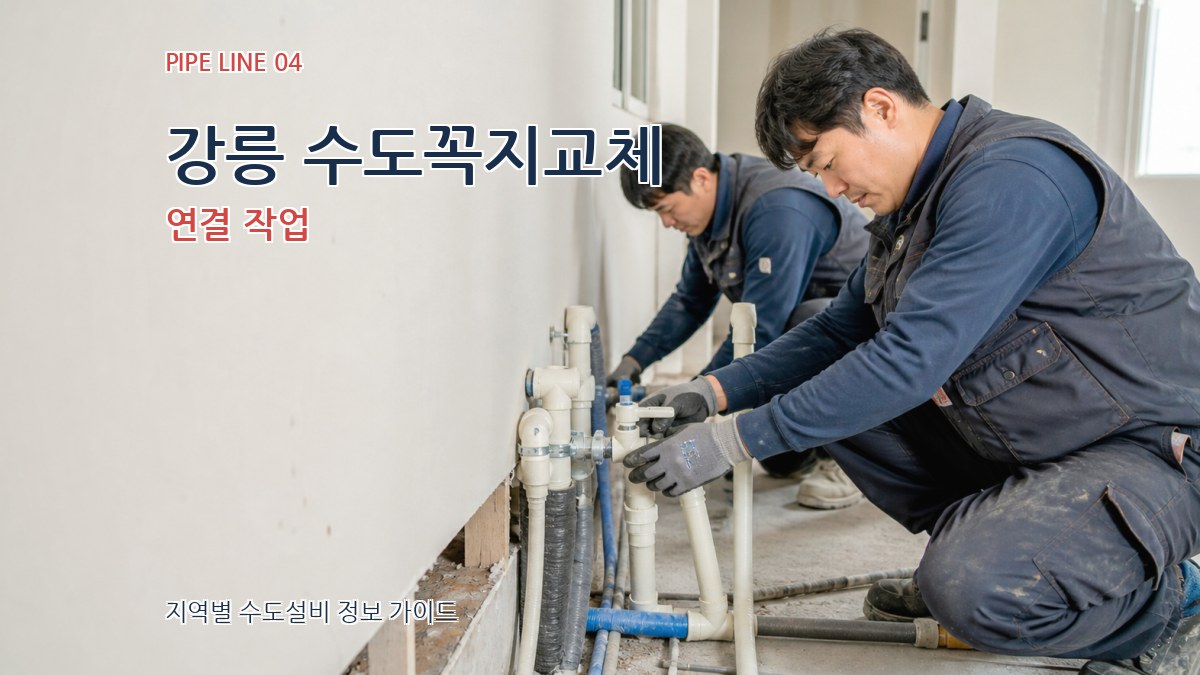 강릉 수도꼭지교체 연결 작업