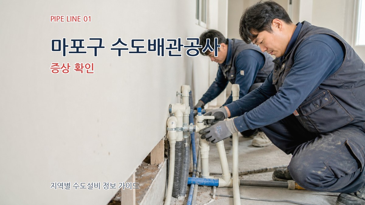 마포구 수도배관공사