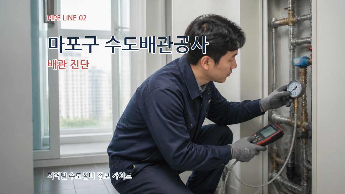 마포구 수도배관공사 배관 진단