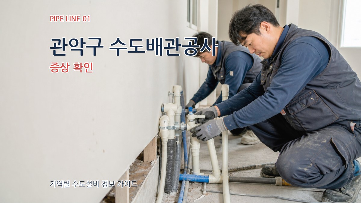 관악구 수도배관공사