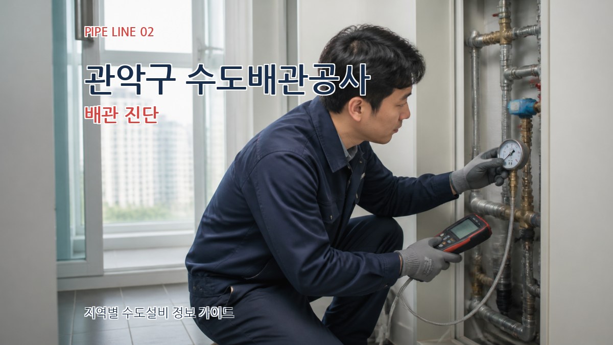 관악구 수도배관공사 배관 진단
