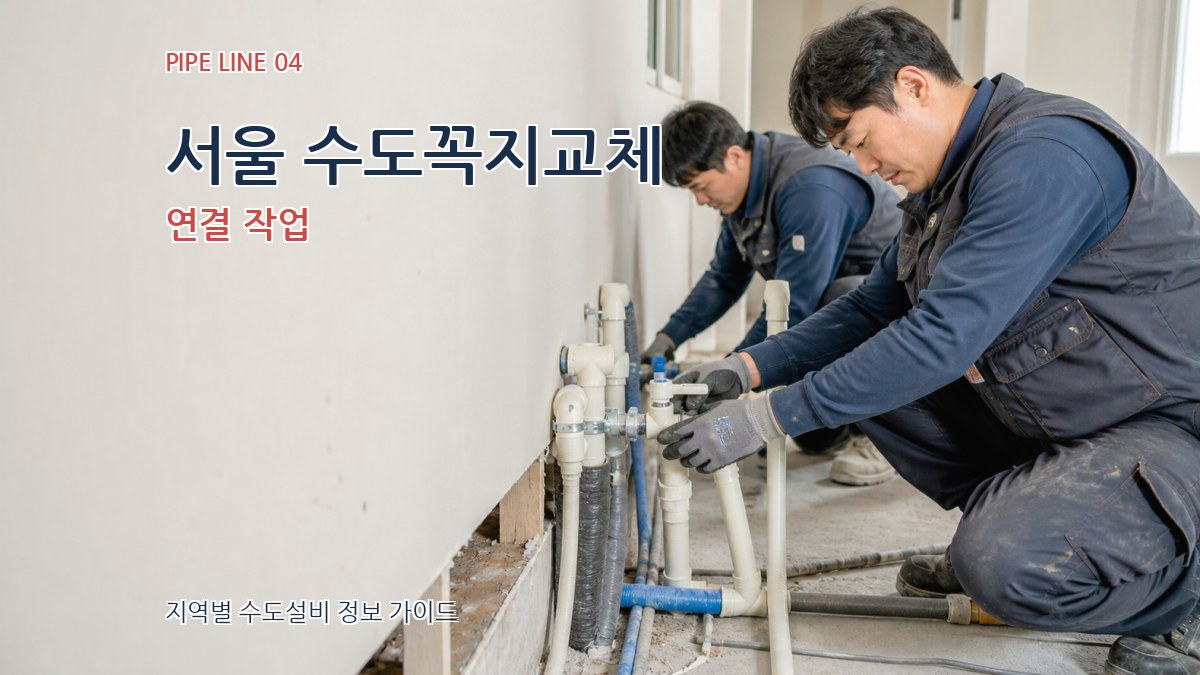 서울 수도꼭지교체 연결 작업