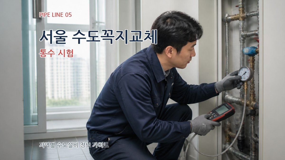 서울 수도꼭지교체 통수 시험
