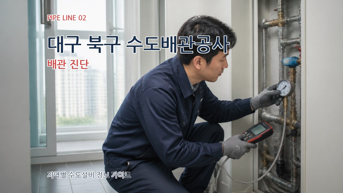 대구 북구 수도배관공사 배관 진단