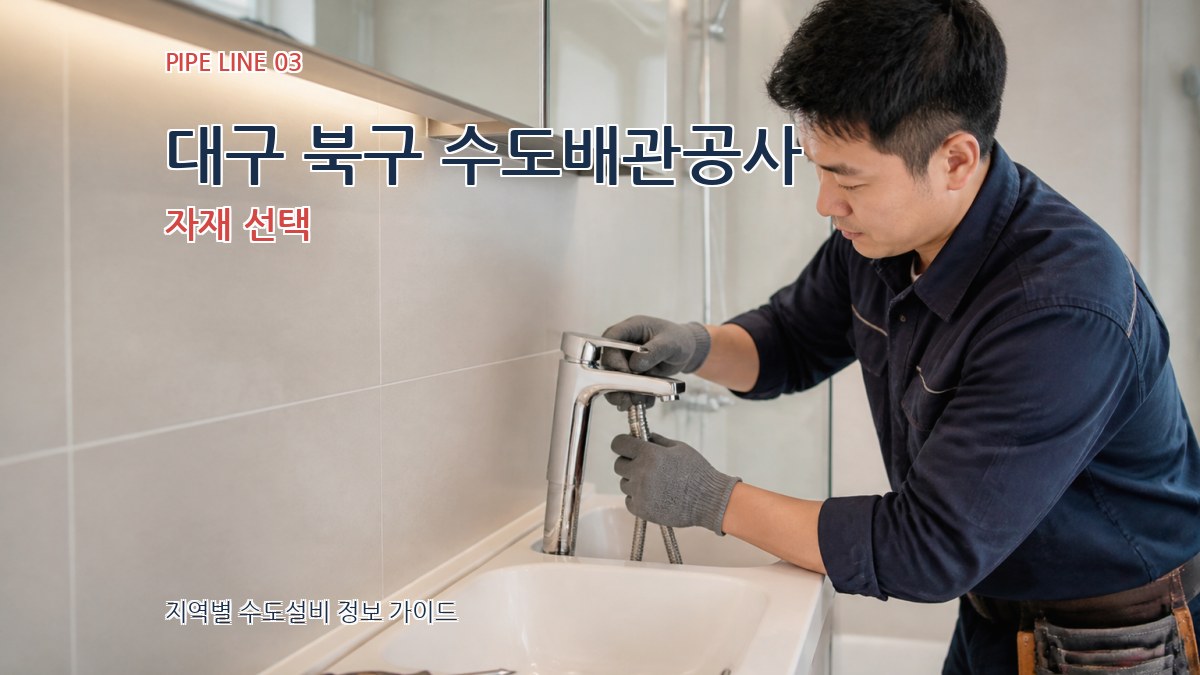 대구 북구 수도배관공사 자재 선택