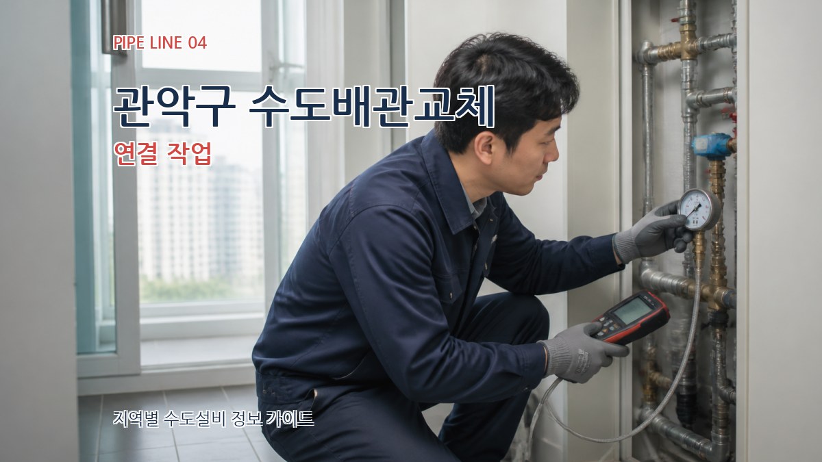관악구 수도배관교체 연결 작업