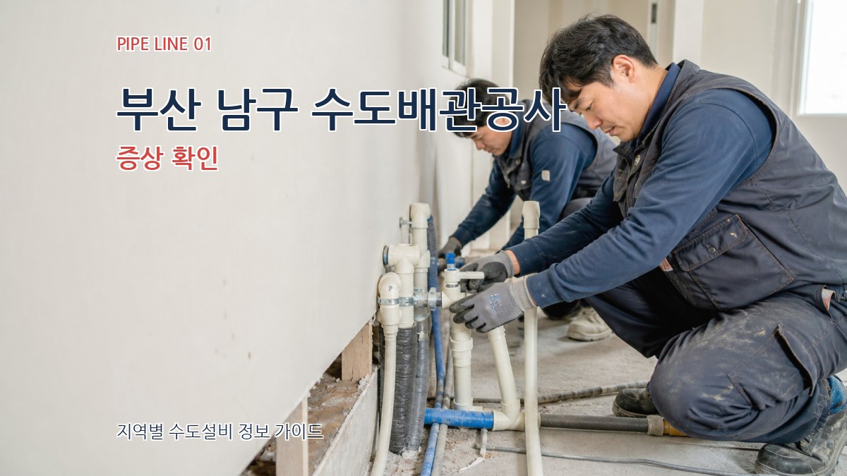 부산 남구 수도배관공사