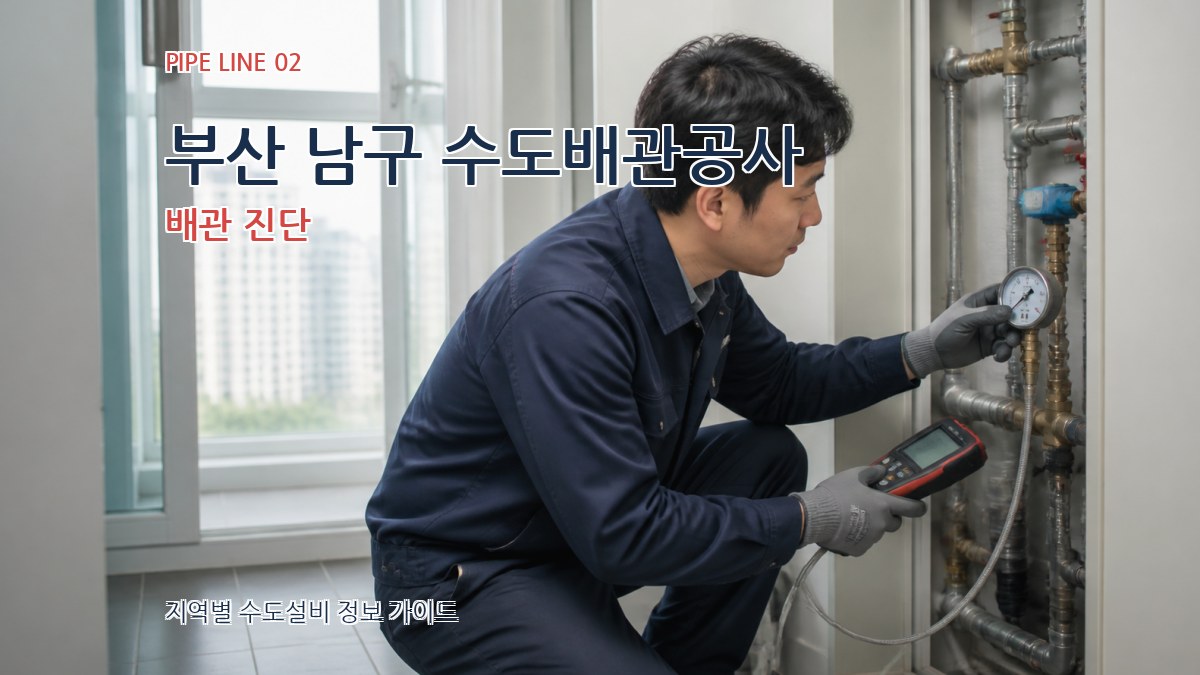 부산 남구 수도배관공사 배관 진단